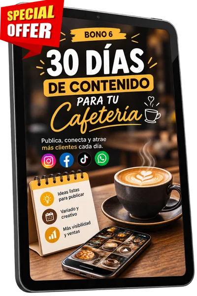 30 Días de Contenido para tu Cafetería